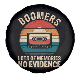 Funny Baby Boomers Lots Of Memories No Evidence Gift Spare Tire Cover TS12 Print Your Wear