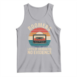 Funny Baby Boomers Lots Of Memories No Evidence Gift Tank Top TS12 Athletic Heather Print Your Wear