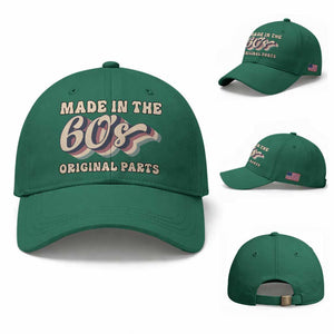 Made In The 60s Original Parts Baseball Cap Funny Boomers Birthday Gift TS12 Baseball Cap Universal Fit Irish Green Print Your Wear
