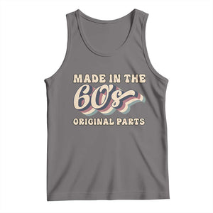 Made In The 60s Original Parts Tank Top Funny Boomers Birthday Gift TS12 Deep Heather Print Your Wear
