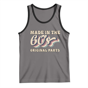 Made In The 60s Original Parts Tank Top Funny Boomers Birthday Gift TS12 Deep Heather Black Print Your Wear
