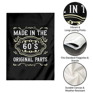 Made In The 60s Original Parts Garden Flag Vintage Baby Boomer Gift TS12 Print Your Wear