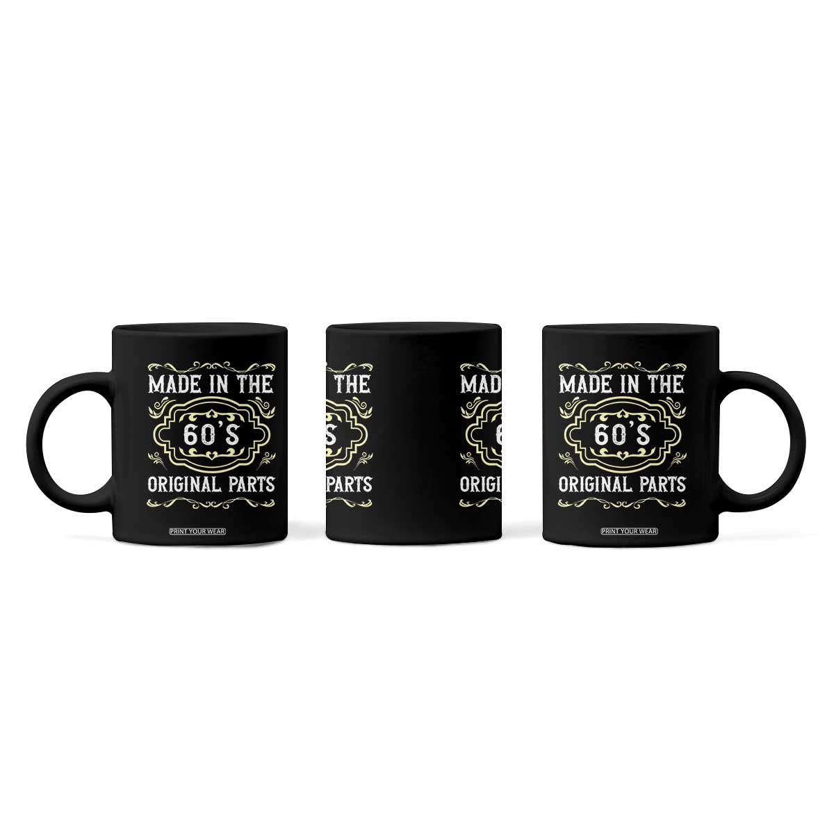 Made In The 60s Original Parts Coffee Mug Vintage Baby Boomer Gift TS12 Print Your Wear