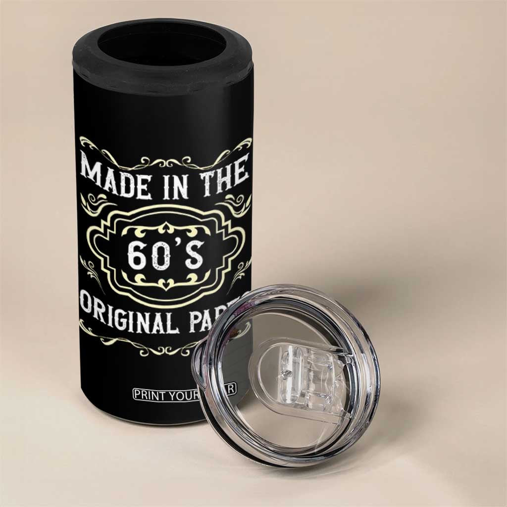 Made In The 60s Original Parts 4 in 1 Can Cooler Tumbler Vintage Baby Boomer Gift TS12 Print Your Wear