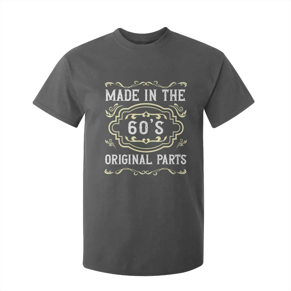 Made In The 60s Original Parts T Shirt For Kid Vintage Baby Boomer Gift TS12 Dark Heather Print Your Wear
