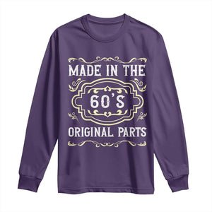 Made In The 60s Original Parts Long Sleeve Shirt Vintage Baby Boomer Gift TS12 Purple Print Your Wear