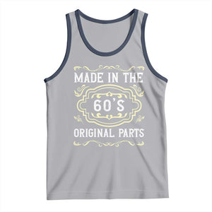 Made In The 60s Original Parts Tank Top Vintage Baby Boomer Gift TS12 Athletic Heather Navy Print Your Wear