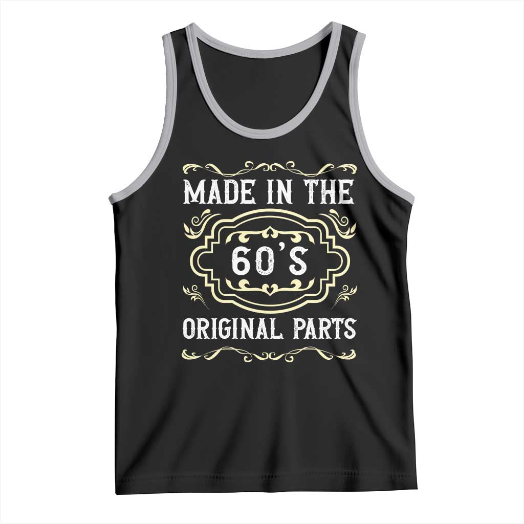 Made In The 60s Original Parts Tank Top Vintage Baby Boomer Gift TS12 Black Athletic Heather Print Your Wear