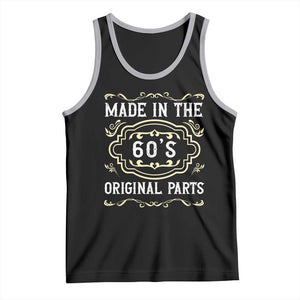 Made In The 60s Original Parts Tank Top Vintage Baby Boomer Gift TS12 Black Athletic Heather Print Your Wear