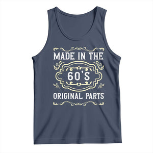 Made In The 60s Original Parts Tank Top Vintage Baby Boomer Gift TS12 Navy Print Your Wear