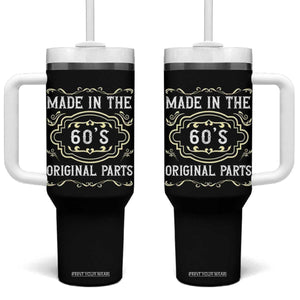 Made In The 60s Original Parts Tumbler With Handle Vintage Baby Boomer Gift TS12 One Size: 40 oz Black Print Your Wear