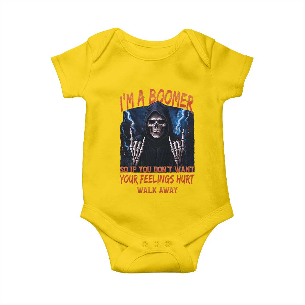 Baby Boomers Sarcastic Baby Onesie If You Dont Want Feelings Hurt Gift TS12 Daisy Print Your Wear