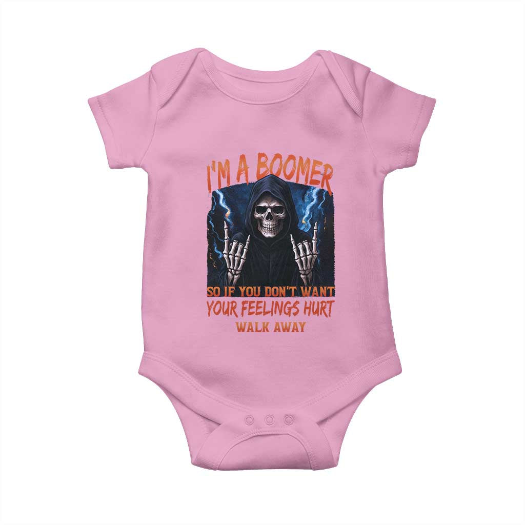 Baby Boomers Sarcastic Baby Onesie If You Dont Want Feelings Hurt Gift TS12 Light Pink Print Your Wear