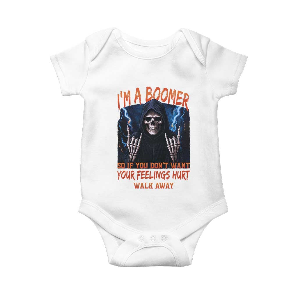 Baby Boomers Sarcastic Baby Onesie If You Dont Want Feelings Hurt Gift TS12 White Print Your Wear