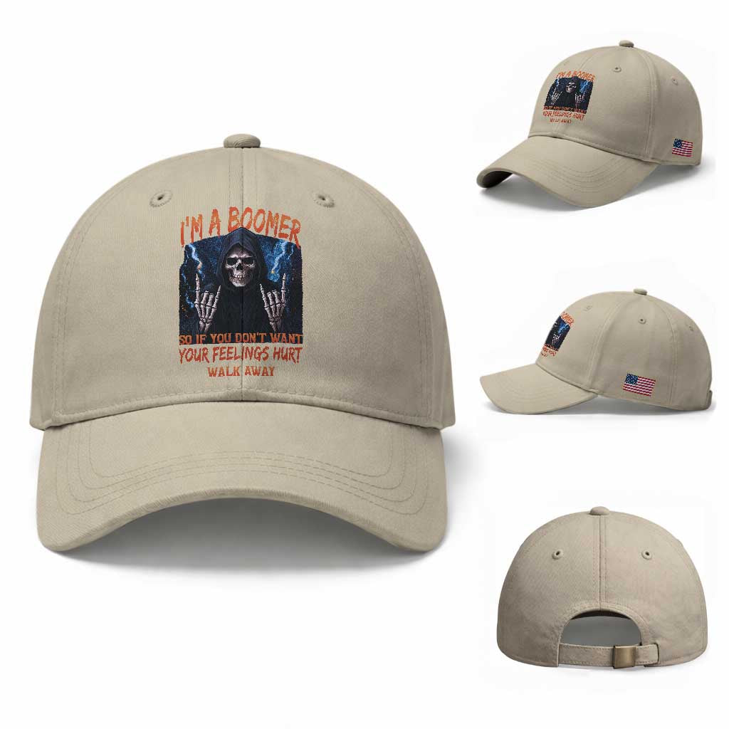 Baby Boomers Sarcastic Baseball Cap If You Dont Want Feelings Hurt Gift TS12 Baseball Cap Universal Fit Beige Print Your Wear