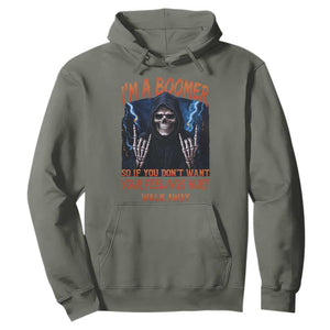 Baby Boomers Sarcastic Hoodie If You Dont Want Feelings Hurt Gift TS12 Military Green Print Your Wear