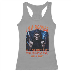 Baby Boomers Sarcastic Racerback Tank Top If You Dont Want Feelings Hurt Gift TS12 Sport Gray Print Your Wear