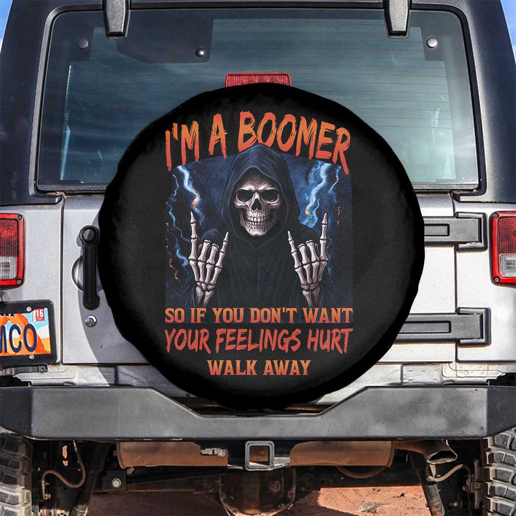 Baby Boomers Sarcastic Spare Tire Cover If You Dont Want Feelings Hurt Gift TS12 No hole Black Print Your Wear