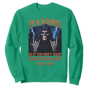 Baby Boomers Sarcastic Sweatshirt If You Dont Want Feelings Hurt Gift TS12 Irish Green Print Your Wear