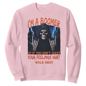 Baby Boomers Sarcastic Sweatshirt If You Dont Want Feelings Hurt Gift TS12 Light Pink Print Your Wear
