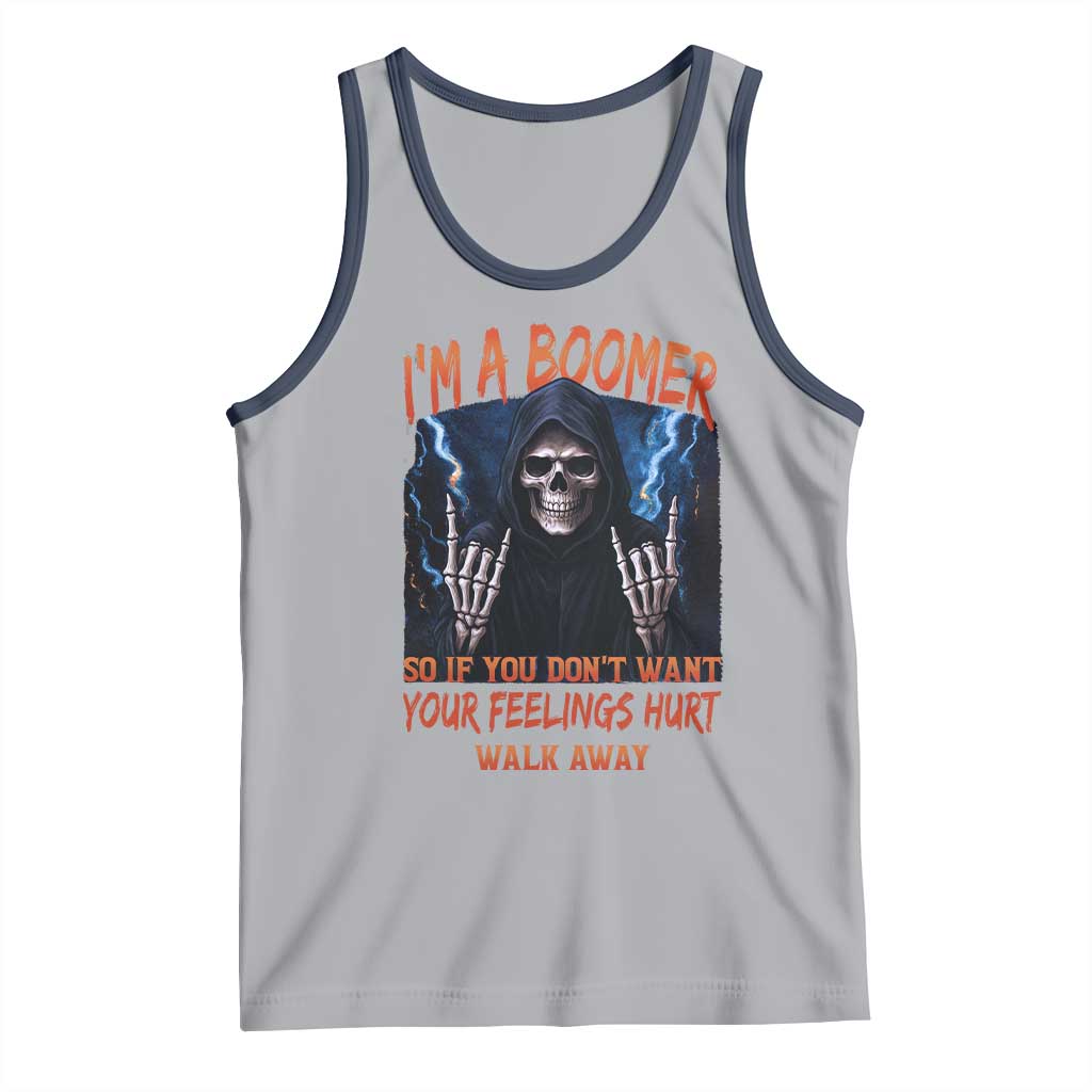 Baby Boomers Sarcastic Tank Top If You Dont Want Feelings Hurt Gift TS12 Athletic Heather Navy Print Your Wear