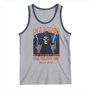 Baby Boomers Sarcastic Tank Top If You Dont Want Feelings Hurt Gift TS12 Athletic Heather Navy Print Your Wear