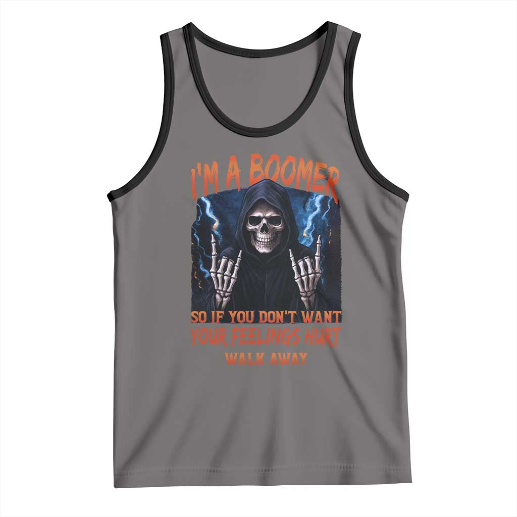 Baby Boomers Sarcastic Tank Top If You Dont Want Feelings Hurt Gift TS12 Deep Heather Black Print Your Wear