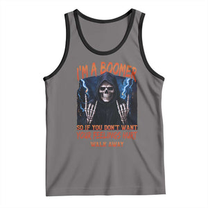 Baby Boomers Sarcastic Tank Top If You Dont Want Feelings Hurt Gift TS12 Deep Heather Black Print Your Wear