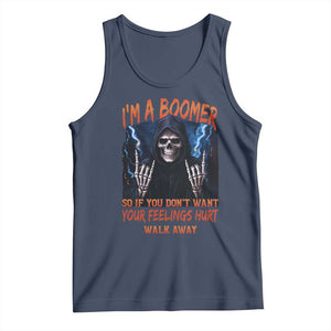 Baby Boomers Sarcastic Tank Top If You Dont Want Feelings Hurt Gift TS12 Navy Print Your Wear