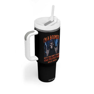 Baby Boomers Sarcastic Tumbler With Handle If You Dont Want Feelings Hurt Gift TS12 Print Your Wear