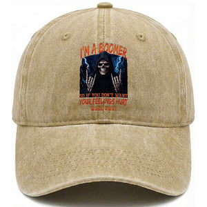 Baby Boomers Sarcastic Washed Cotton Baseball Cap If You Dont Want Feelings Hurt Gift TS12 Print Your Wear