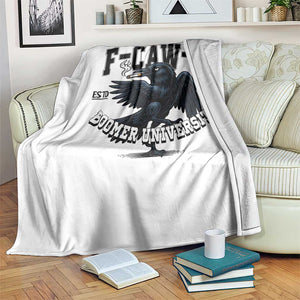 F Caw F Throw Blanket Baby Boomer University Funny Gift TS12 Print Your Wear