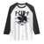 F Caw F Raglan Shirt Baby Boomer University Funny Gift TS12 White Black Print Your Wear