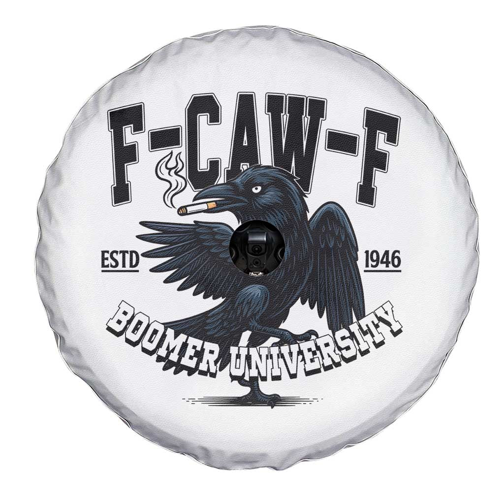 F Caw F Spare Tire Cover Baby Boomer University Funny Gift TS12 Print Your Wear