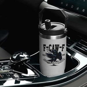 F Caw F Flip Straw Tumbler Baby Boomer University Funny Gift TS12 Print Your Wear
