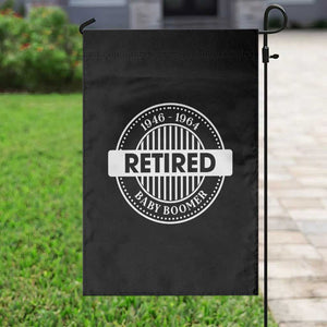 Funny Retired Baby Boomer Generation Gift Garden Flag TS12 Print Your Wear
