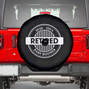 Funny Retired Baby Boomer Generation Gift Spare Tire Cover TS12 Black Print Your Wear