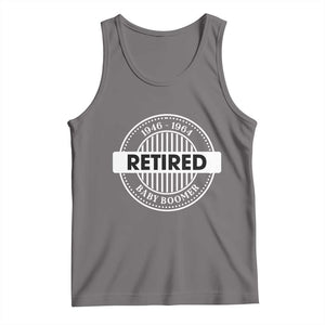 Funny Retired Baby Boomer Generation Gift Tank Top TS12 Deep Heather Print Your Wear