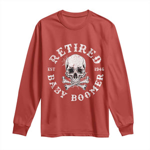 Funny Baby Boomer Retirement Long Sleeve Shirt Gift For Generation TS12 Red Print Your Wear