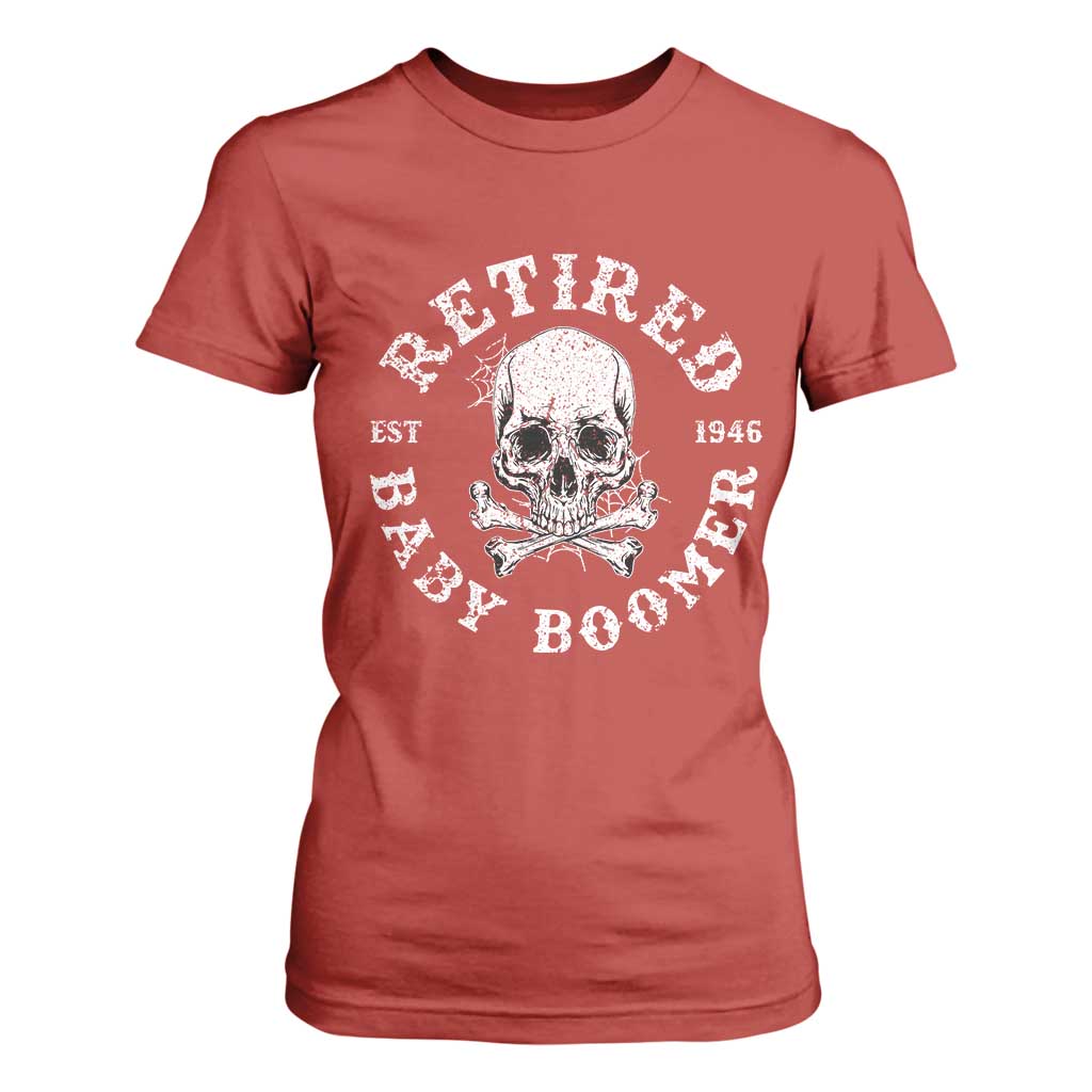 Funny Baby Boomer Retirement T Shirt For Women Gift For Generation TS12 Red Print Your Wear
