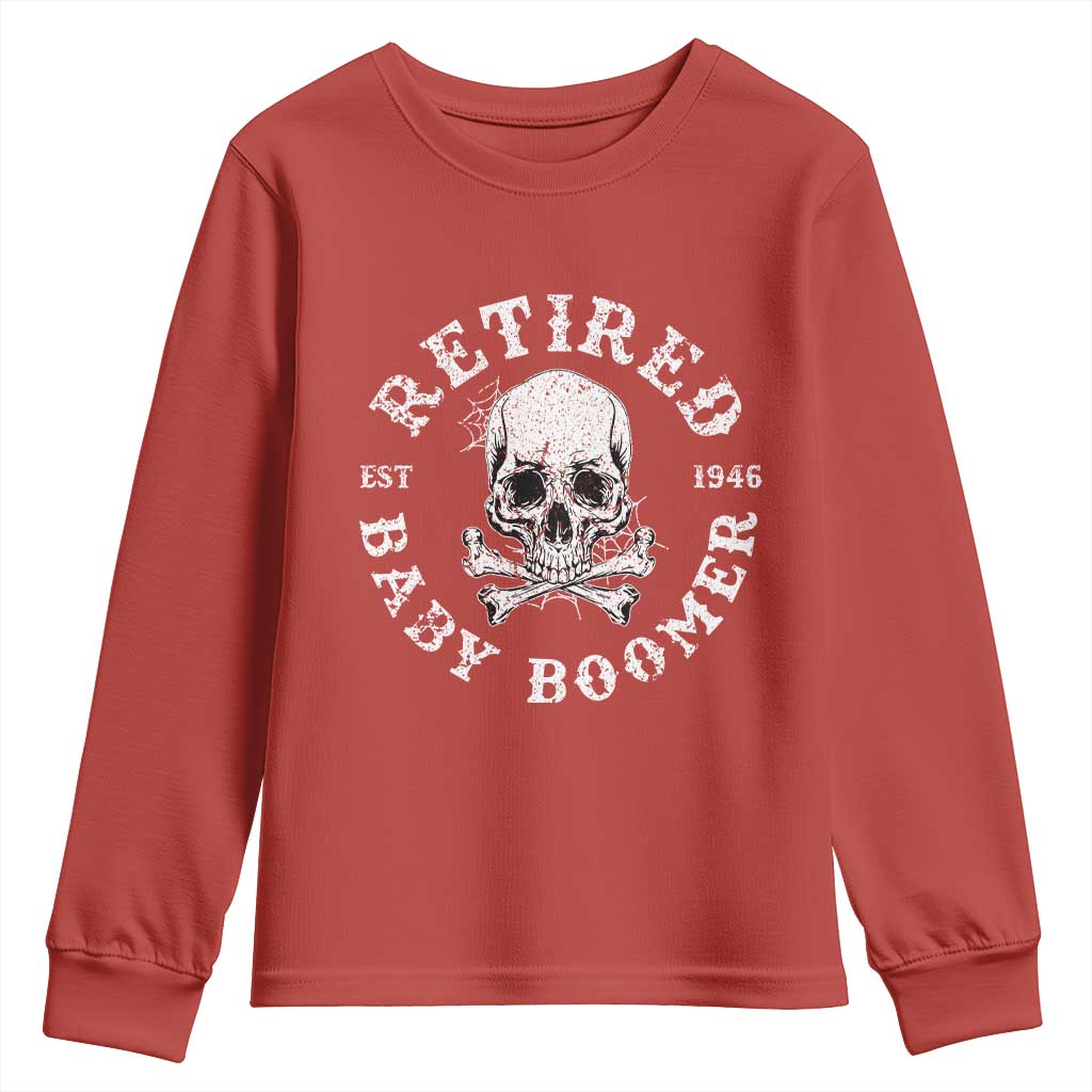 Funny Baby Boomer Retirement Youth Sweatshirt Gift For Generation TS12 Red Print Your Wear