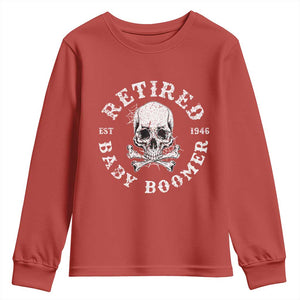Funny Baby Boomer Retirement Youth Sweatshirt Gift For Generation TS12 Red Print Your Wear