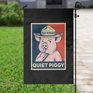 Funny No Kings Quiet Piggy Meme Garden Flag Political Humor Gift TS12 Print Your Wear
