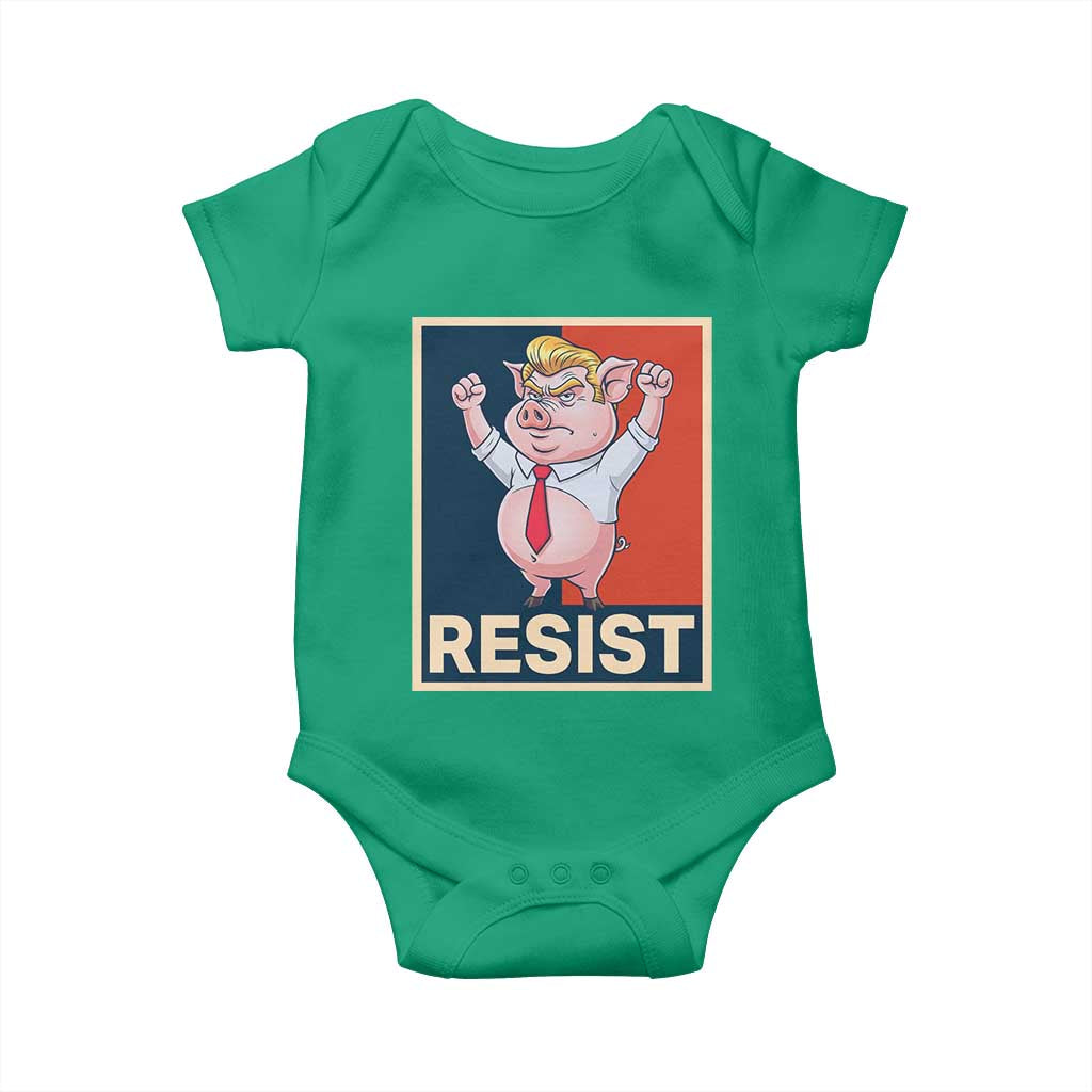 Funny Freedom Pig Resistance Movement Political Satire Meme Gift Baby Onesie TS12 Irish Green Print Your Wear