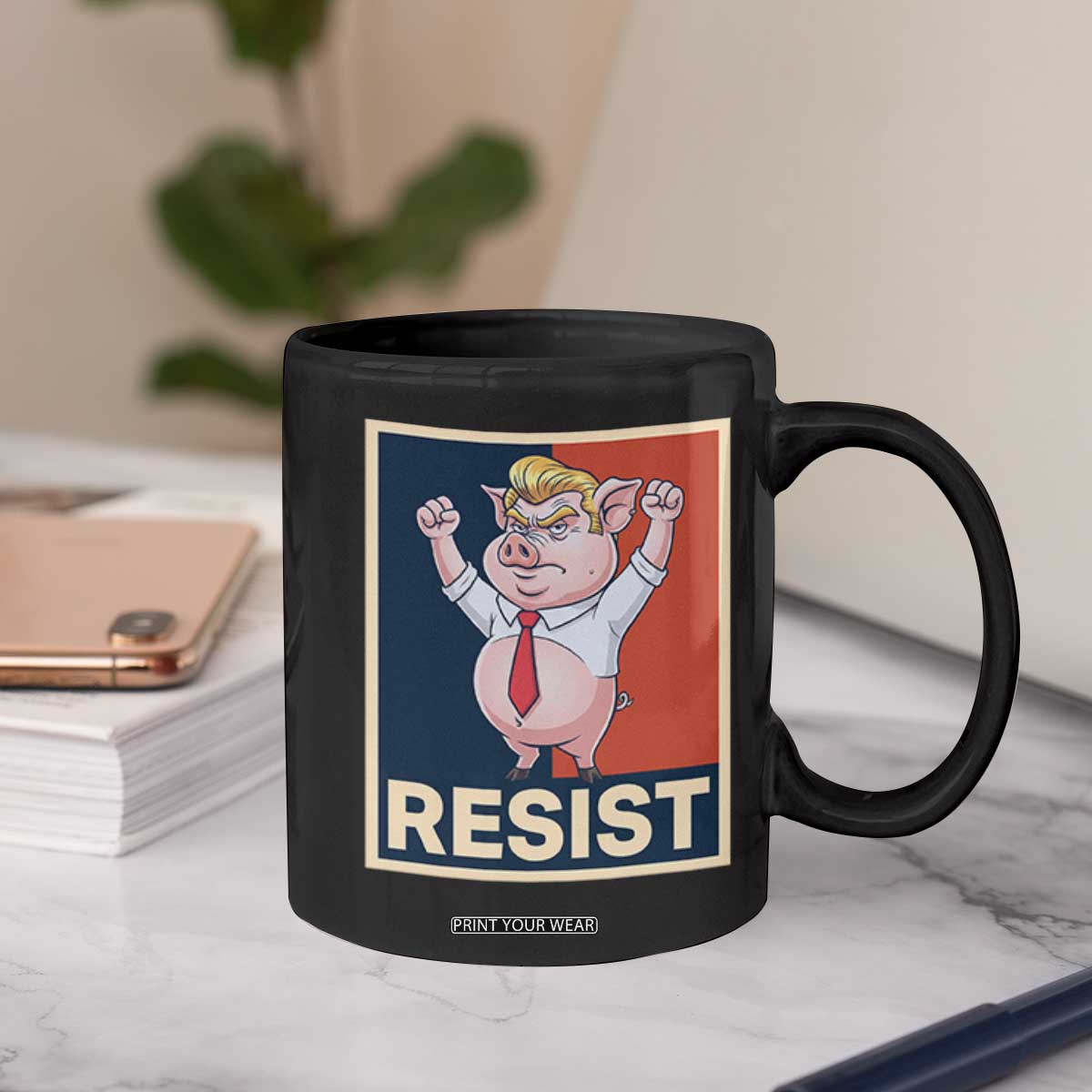 Funny Freedom Pig Resistance Movement Political Satire Meme Gift Coffee Mug TS12 Print Your Wear