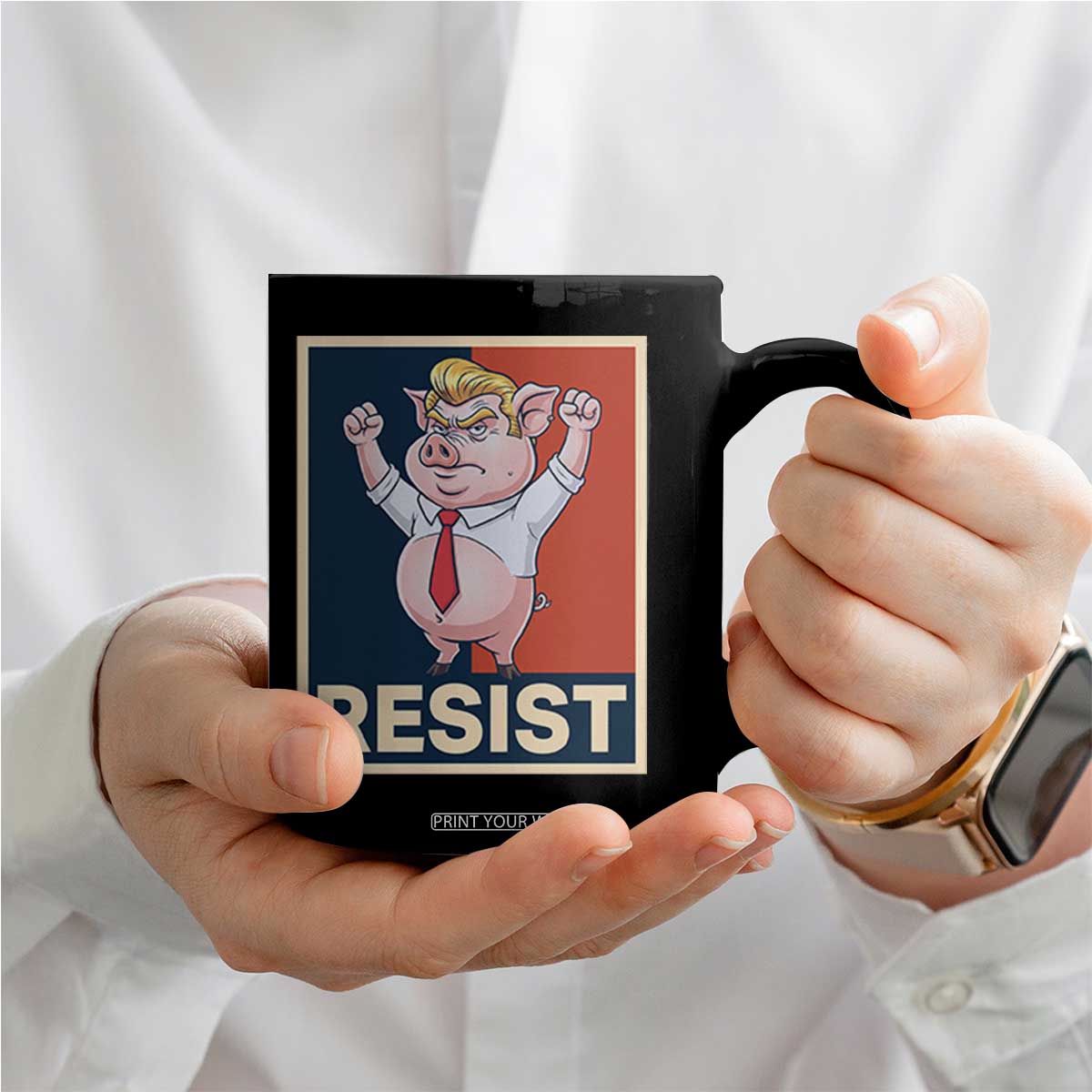 Funny Freedom Pig Resistance Movement Political Satire Meme Gift Coffee Mug TS12 Print Your Wear