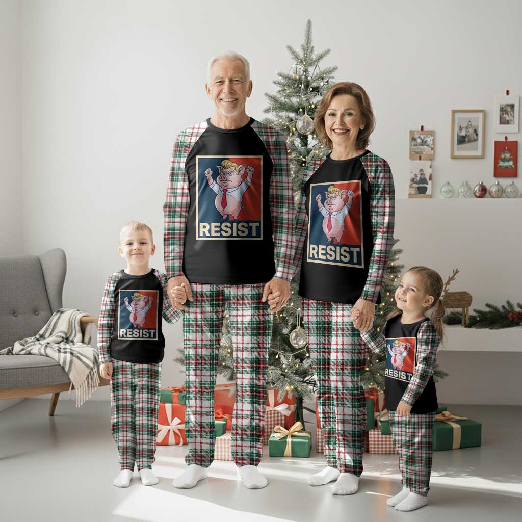 Funny Freedom Pig Resistance Movement Political Satire Meme Gift Plaid Pajama Set TS12 Christmas Plaid Print Your Wear