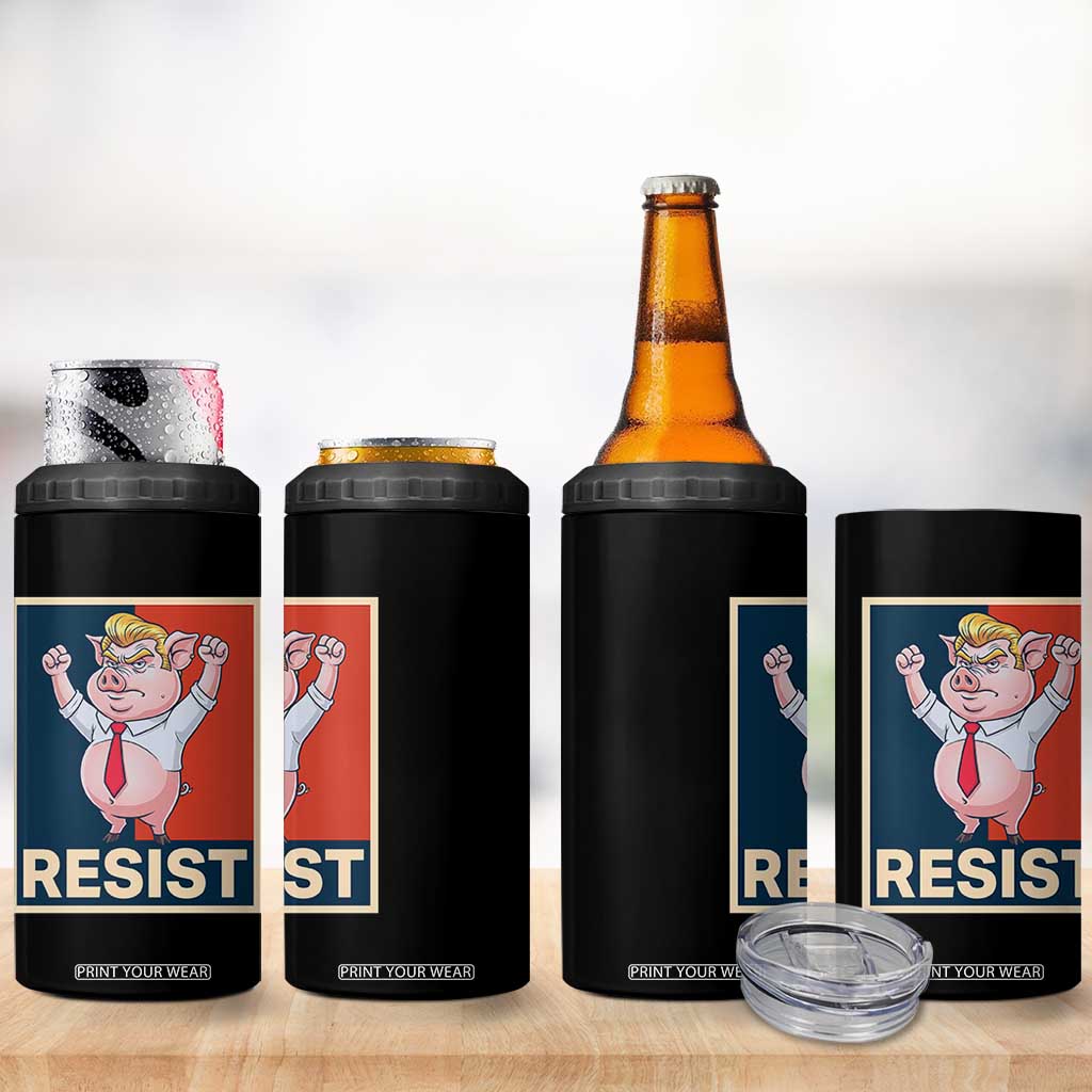 Funny Freedom Pig Resistance Movement Political Satire Meme Gift 4 in 1 Can Cooler Tumbler TS12 Print Your Wear