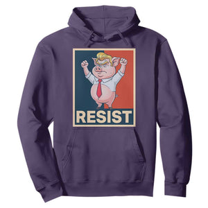 Funny Freedom Pig Resistance Movement Political Satire Meme Gift Hoodie TS12 Purple Print Your Wear