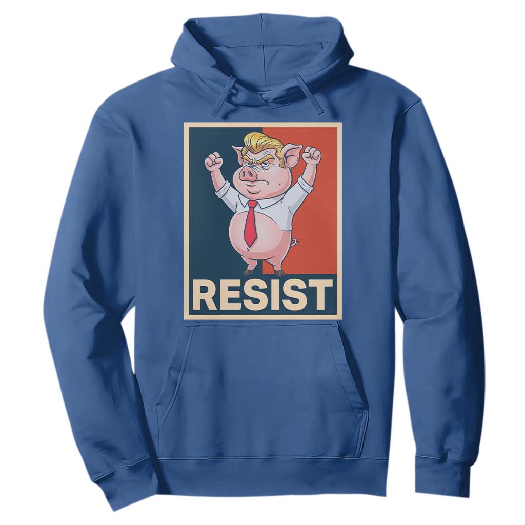 Funny Freedom Pig Resistance Movement Political Satire Meme Gift Hoodie TS12 Royal Blue Print Your Wear